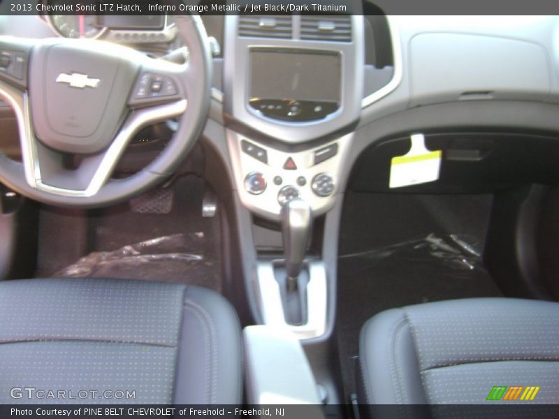 Inferno Orange Metallic / Jet Black/Dark Titanium 2013 Chevrolet Sonic LTZ Hatch