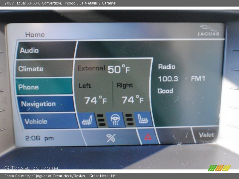 Indigo Blue Metallic / Caramel 2007 Jaguar XK XK8 Convertible
