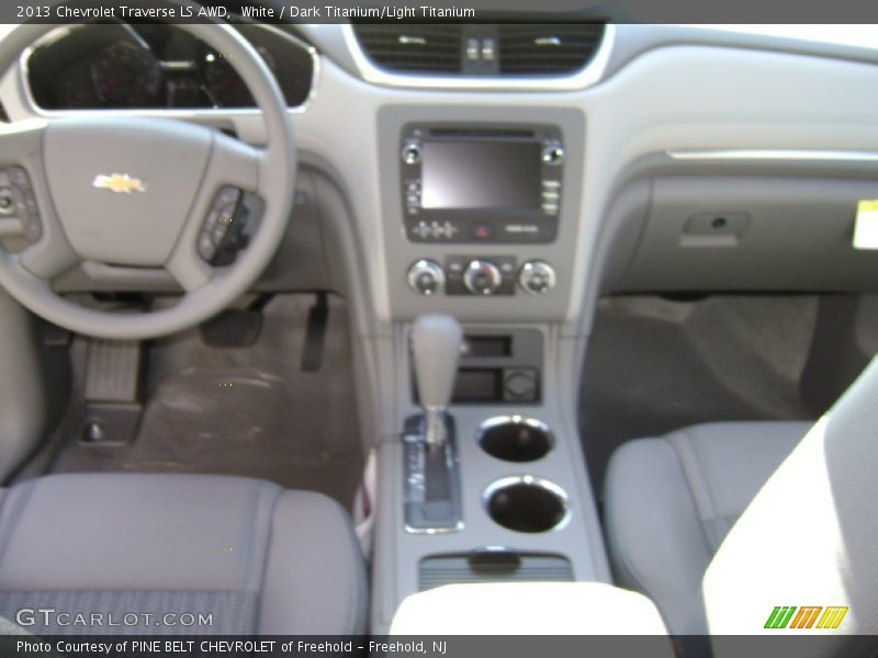 White / Dark Titanium/Light Titanium 2013 Chevrolet Traverse LS AWD