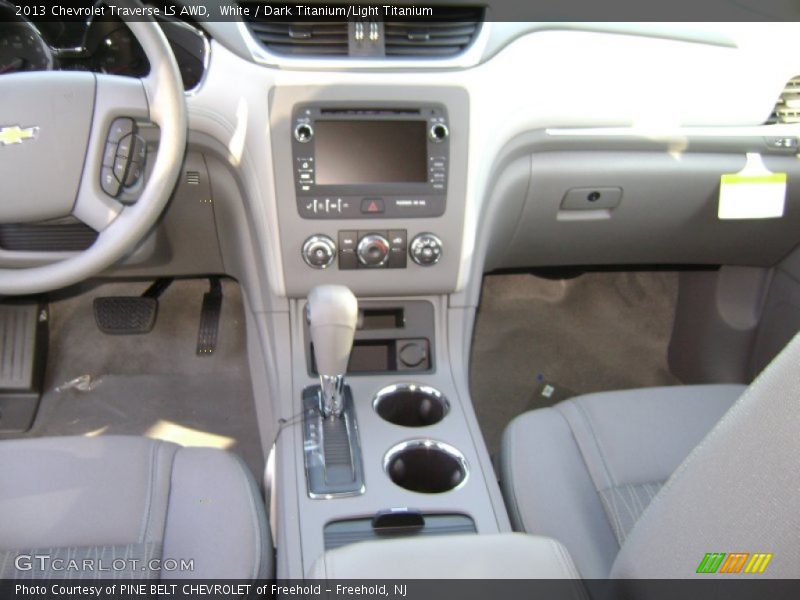 White / Dark Titanium/Light Titanium 2013 Chevrolet Traverse LS AWD