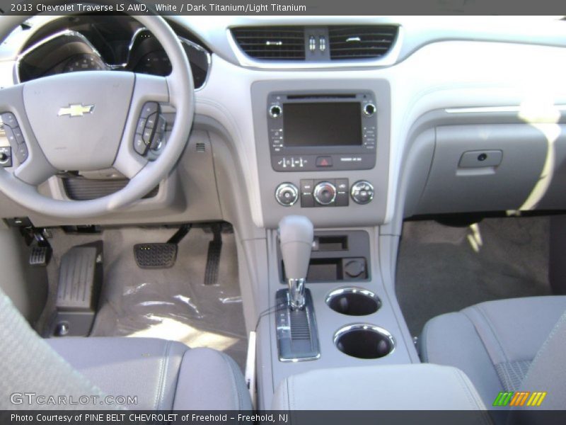 White / Dark Titanium/Light Titanium 2013 Chevrolet Traverse LS AWD