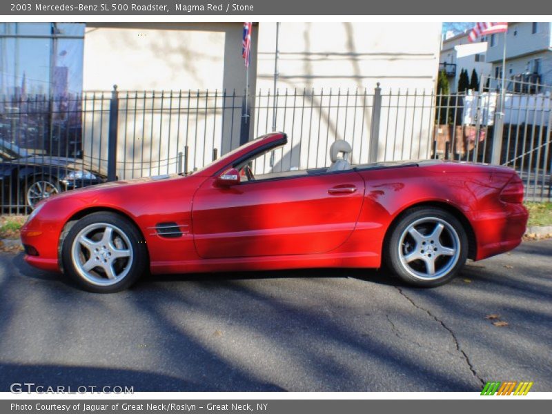 Magma Red / Stone 2003 Mercedes-Benz SL 500 Roadster
