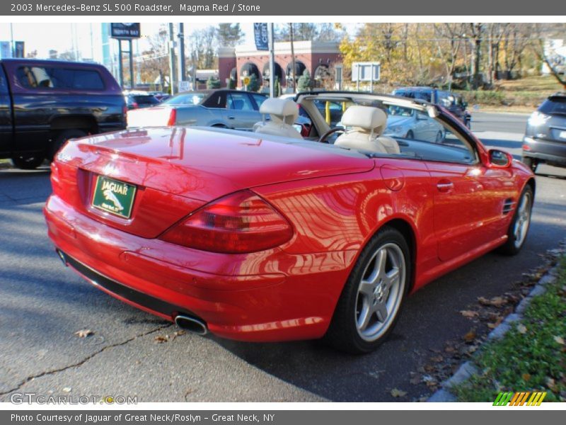 Magma Red / Stone 2003 Mercedes-Benz SL 500 Roadster