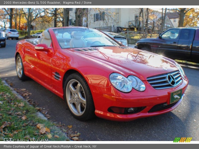 Magma Red / Stone 2003 Mercedes-Benz SL 500 Roadster