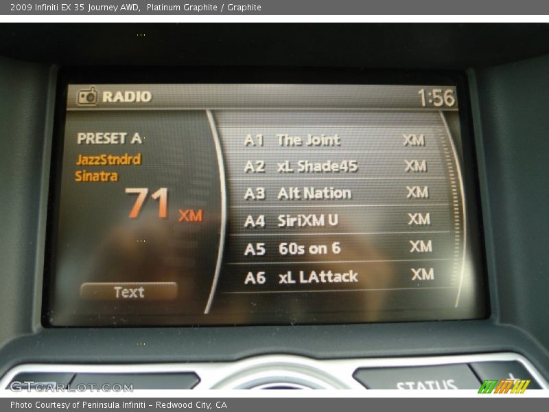 Platinum Graphite / Graphite 2009 Infiniti EX 35 Journey AWD
