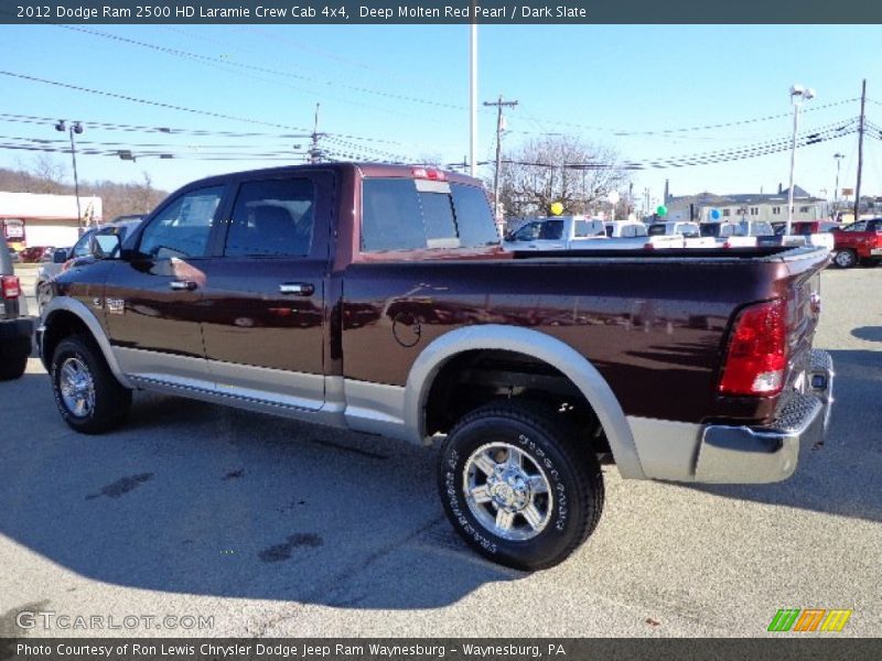 Deep Molten Red Pearl / Dark Slate 2012 Dodge Ram 2500 HD Laramie Crew Cab 4x4