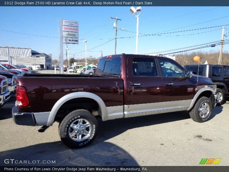 Deep Molten Red Pearl / Dark Slate 2012 Dodge Ram 2500 HD Laramie Crew Cab 4x4