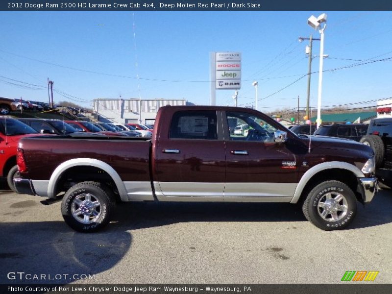 Deep Molten Red Pearl / Dark Slate 2012 Dodge Ram 2500 HD Laramie Crew Cab 4x4