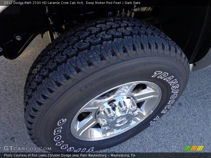 Deep Molten Red Pearl / Dark Slate 2012 Dodge Ram 2500 HD Laramie Crew Cab 4x4