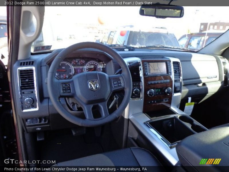 Deep Molten Red Pearl / Dark Slate 2012 Dodge Ram 2500 HD Laramie Crew Cab 4x4