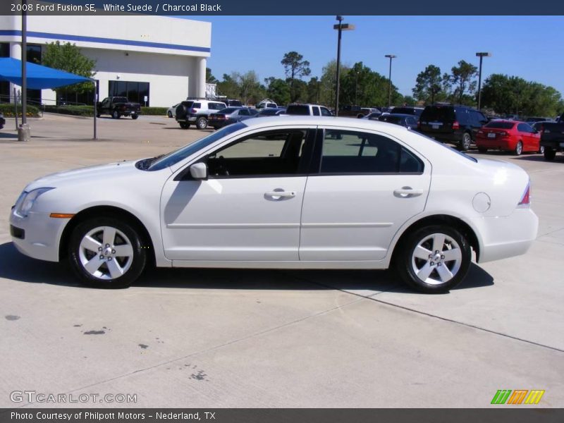 White Suede / Charcoal Black 2008 Ford Fusion SE