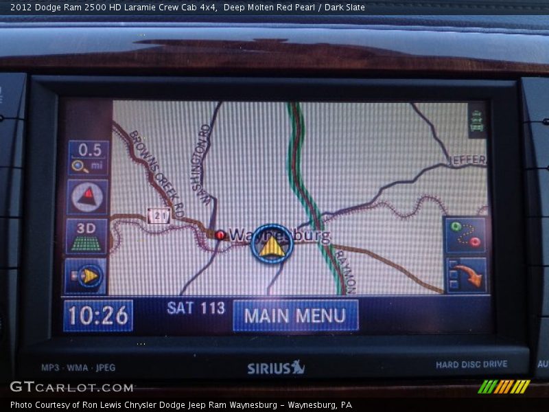 Deep Molten Red Pearl / Dark Slate 2012 Dodge Ram 2500 HD Laramie Crew Cab 4x4