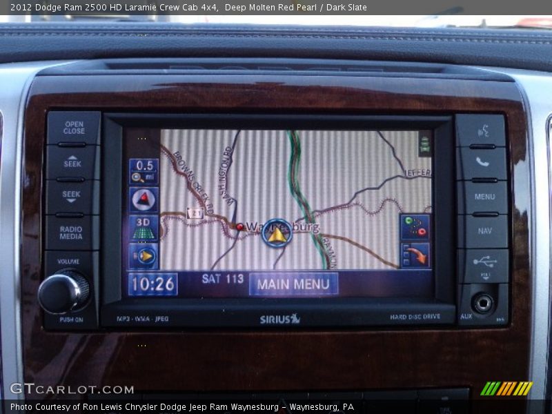 Deep Molten Red Pearl / Dark Slate 2012 Dodge Ram 2500 HD Laramie Crew Cab 4x4