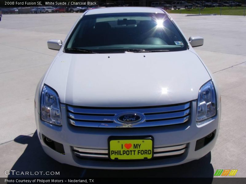 White Suede / Charcoal Black 2008 Ford Fusion SE