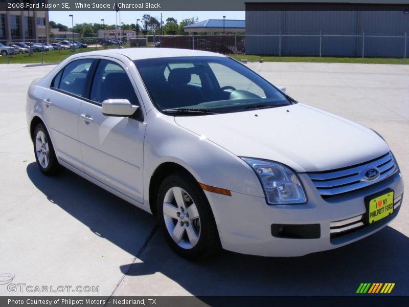 White Suede / Charcoal Black 2008 Ford Fusion SE