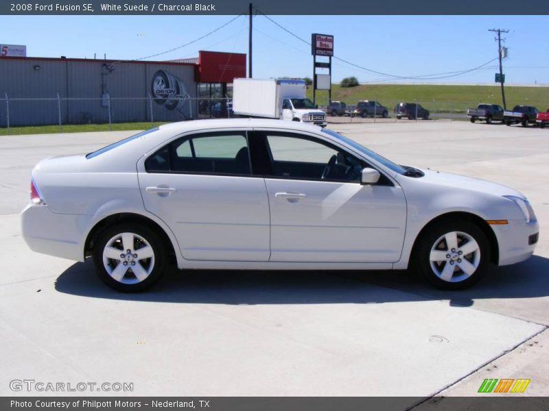 White Suede / Charcoal Black 2008 Ford Fusion SE