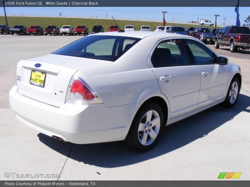 White Suede / Charcoal Black 2008 Ford Fusion SE
