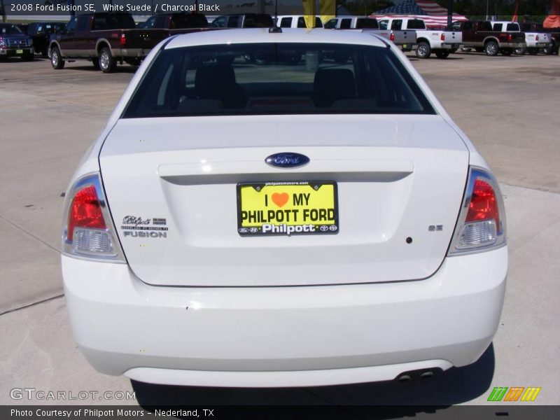 White Suede / Charcoal Black 2008 Ford Fusion SE