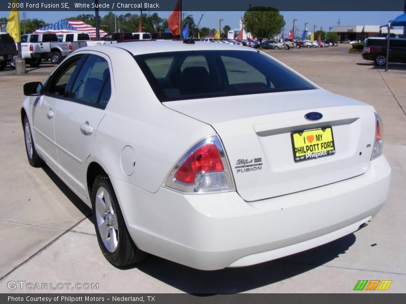 White Suede / Charcoal Black 2008 Ford Fusion SE