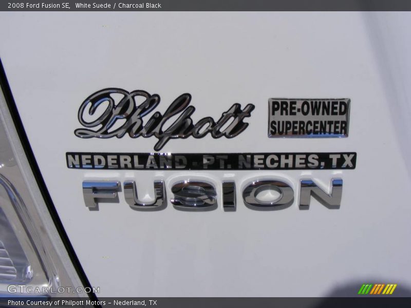 White Suede / Charcoal Black 2008 Ford Fusion SE