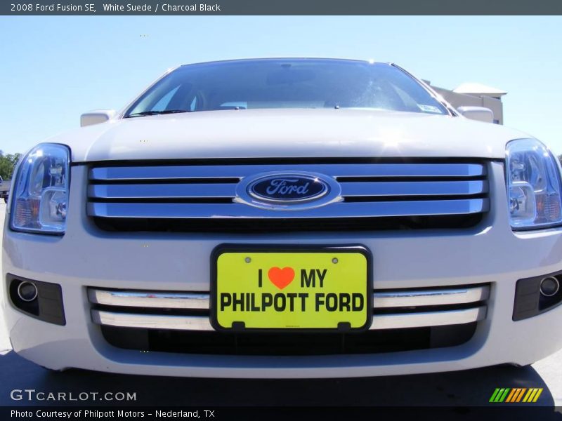 White Suede / Charcoal Black 2008 Ford Fusion SE