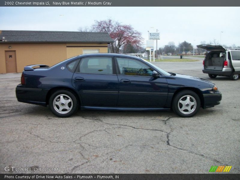 Navy Blue Metallic / Medium Gray 2002 Chevrolet Impala LS