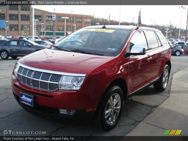 Red Candy Metallic / Charcoal Black 2010 Lincoln MKX AWD