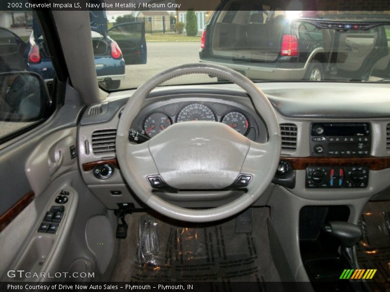 Navy Blue Metallic / Medium Gray 2002 Chevrolet Impala LS