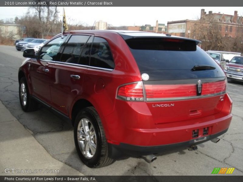 Red Candy Metallic / Charcoal Black 2010 Lincoln MKX AWD
