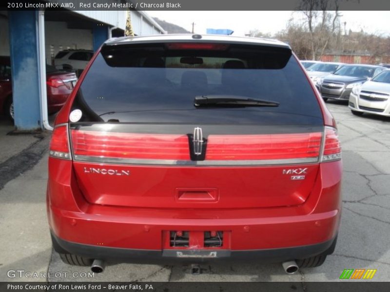 Red Candy Metallic / Charcoal Black 2010 Lincoln MKX AWD