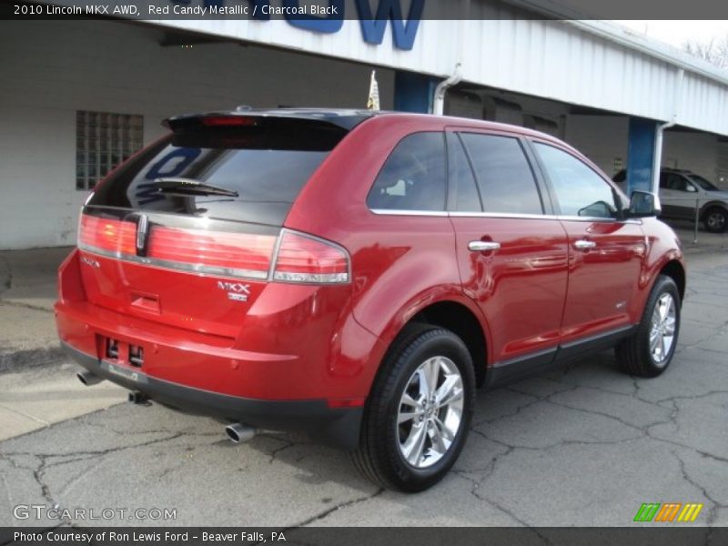 Red Candy Metallic / Charcoal Black 2010 Lincoln MKX AWD