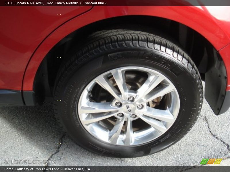 Red Candy Metallic / Charcoal Black 2010 Lincoln MKX AWD