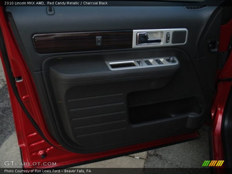 Red Candy Metallic / Charcoal Black 2010 Lincoln MKX AWD