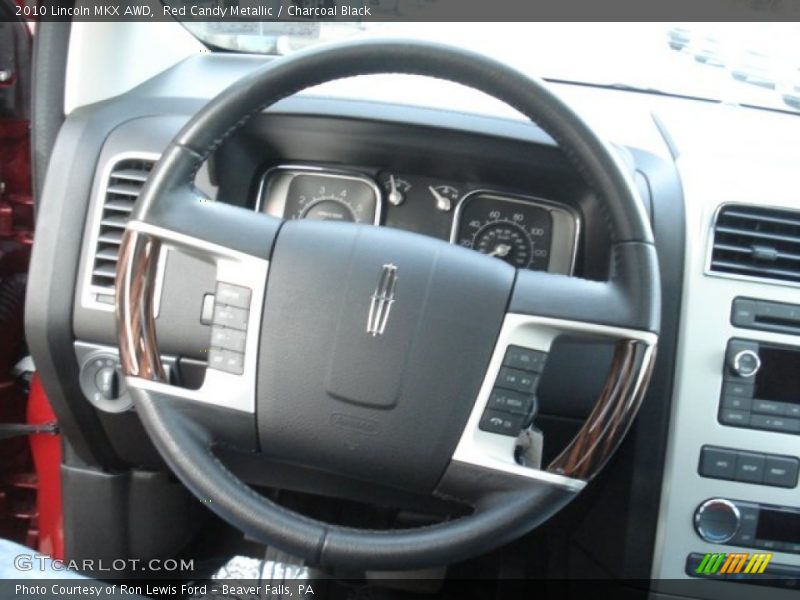 Red Candy Metallic / Charcoal Black 2010 Lincoln MKX AWD