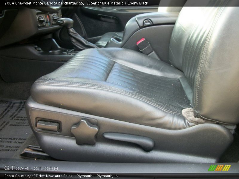 Superior Blue Metallic / Ebony Black 2004 Chevrolet Monte Carlo Supercharged SS