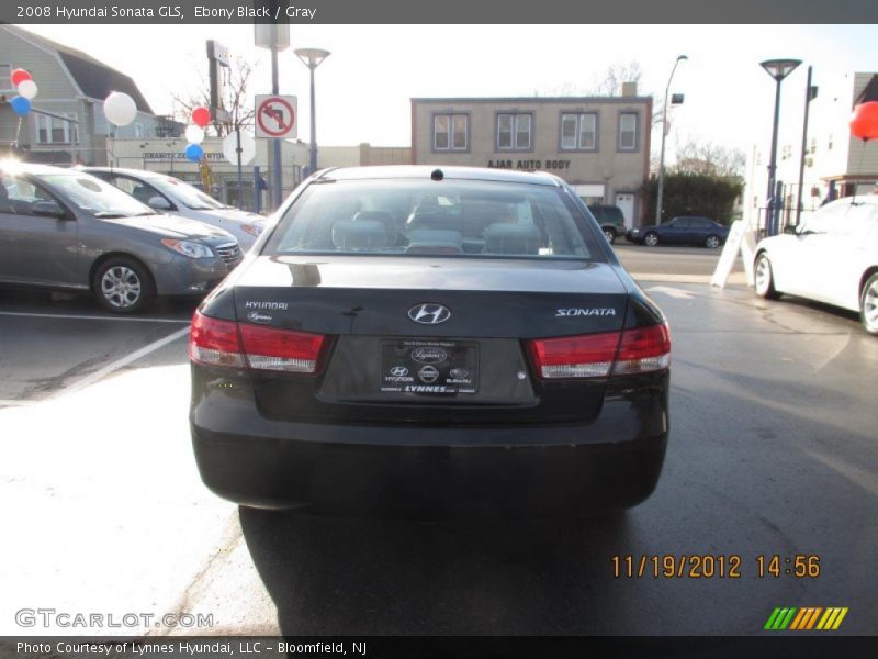 Ebony Black / Gray 2008 Hyundai Sonata GLS