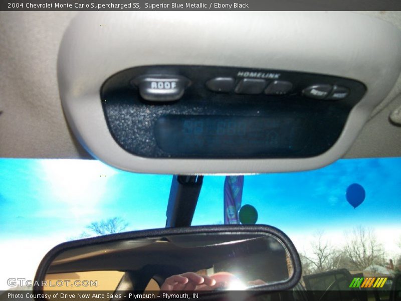Superior Blue Metallic / Ebony Black 2004 Chevrolet Monte Carlo Supercharged SS
