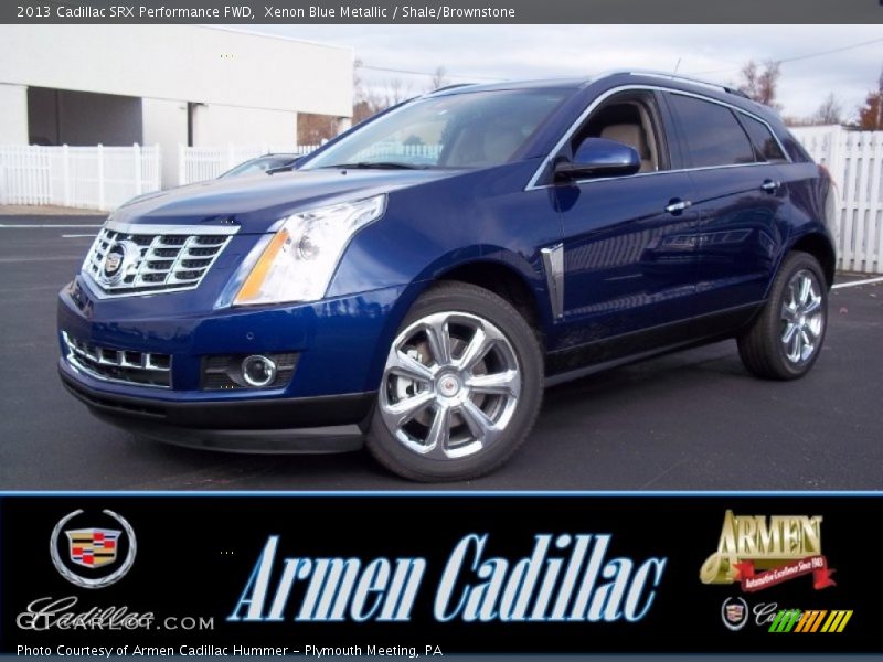 Xenon Blue Metallic / Shale/Brownstone 2013 Cadillac SRX Performance FWD