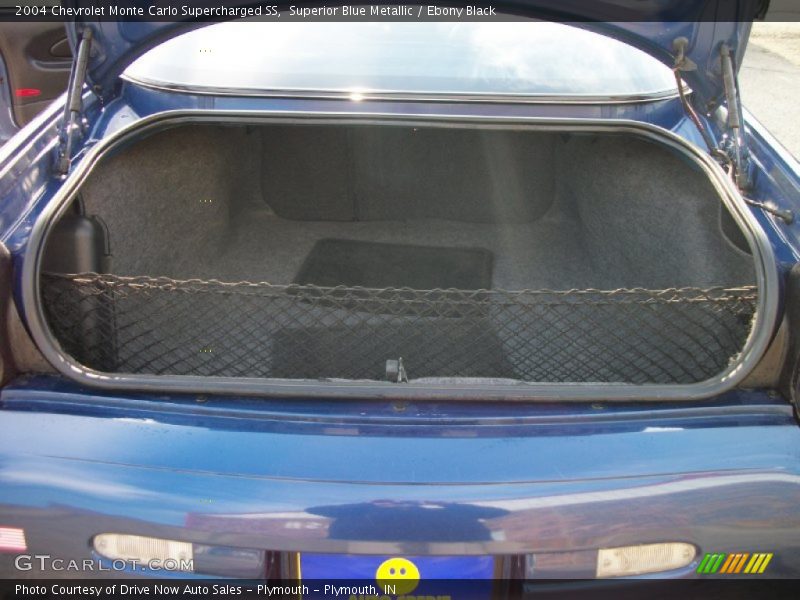 Superior Blue Metallic / Ebony Black 2004 Chevrolet Monte Carlo Supercharged SS
