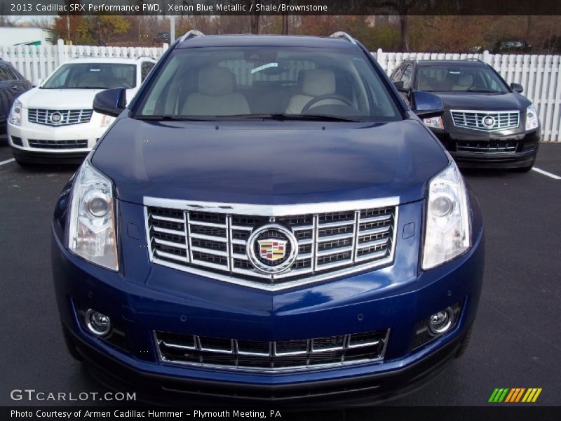 Xenon Blue Metallic / Shale/Brownstone 2013 Cadillac SRX Performance FWD
