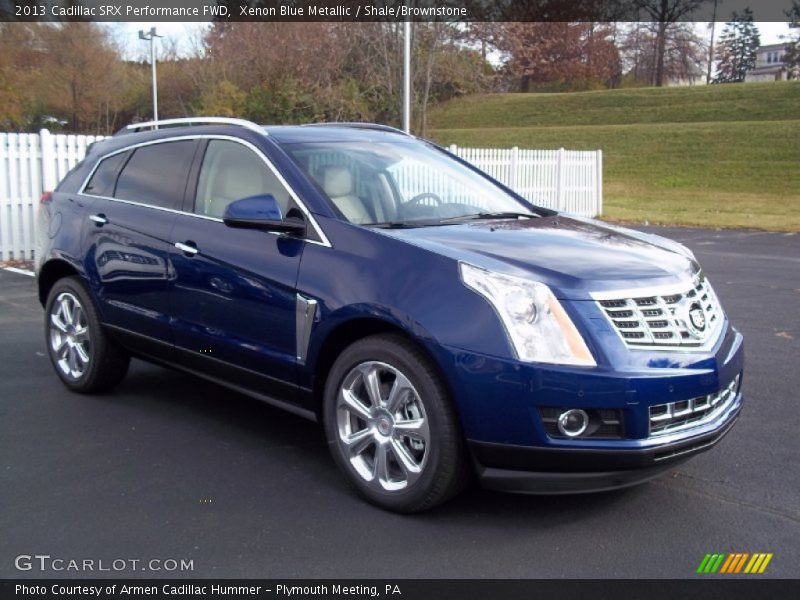 Xenon Blue Metallic / Shale/Brownstone 2013 Cadillac SRX Performance FWD