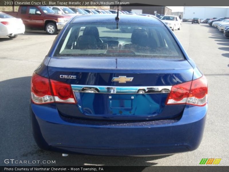 Blue Topaz Metallic / Jet Black/Medium Titanium 2013 Chevrolet Cruze LS