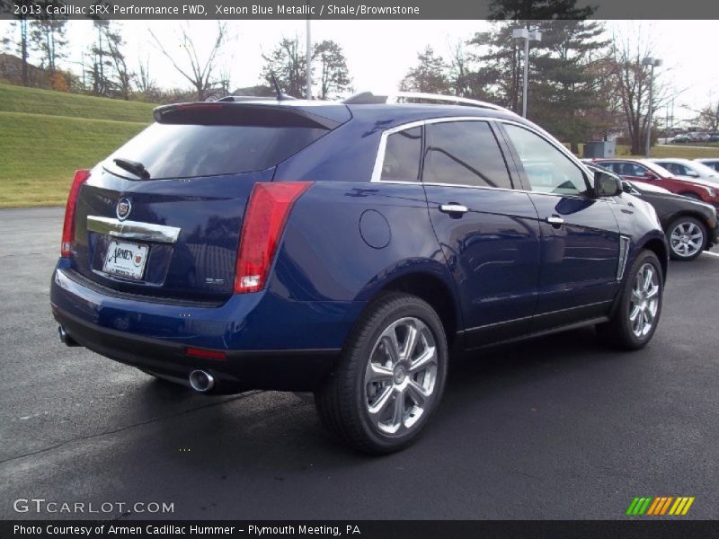 Xenon Blue Metallic / Shale/Brownstone 2013 Cadillac SRX Performance FWD