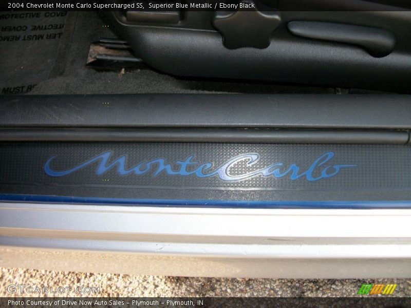 Superior Blue Metallic / Ebony Black 2004 Chevrolet Monte Carlo Supercharged SS