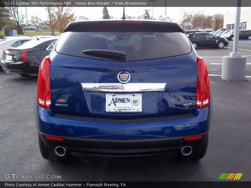 Xenon Blue Metallic / Shale/Brownstone 2013 Cadillac SRX Performance FWD