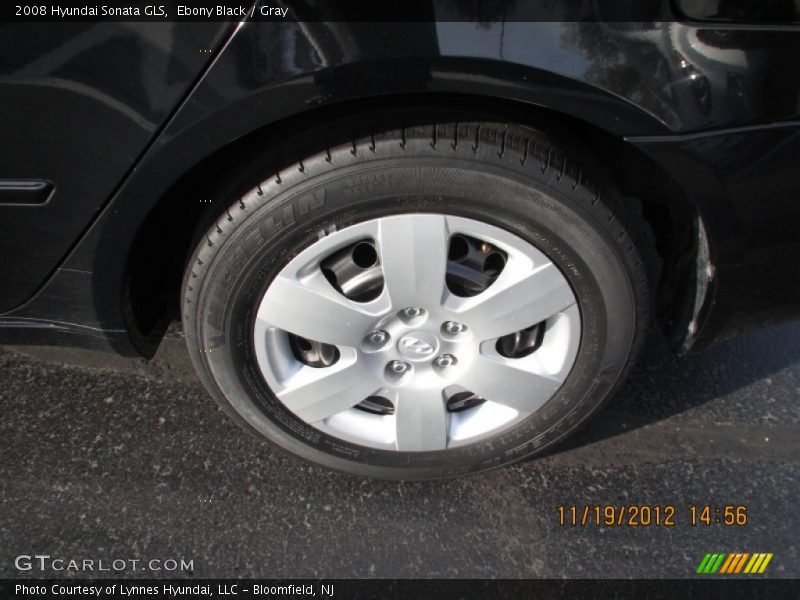 Ebony Black / Gray 2008 Hyundai Sonata GLS