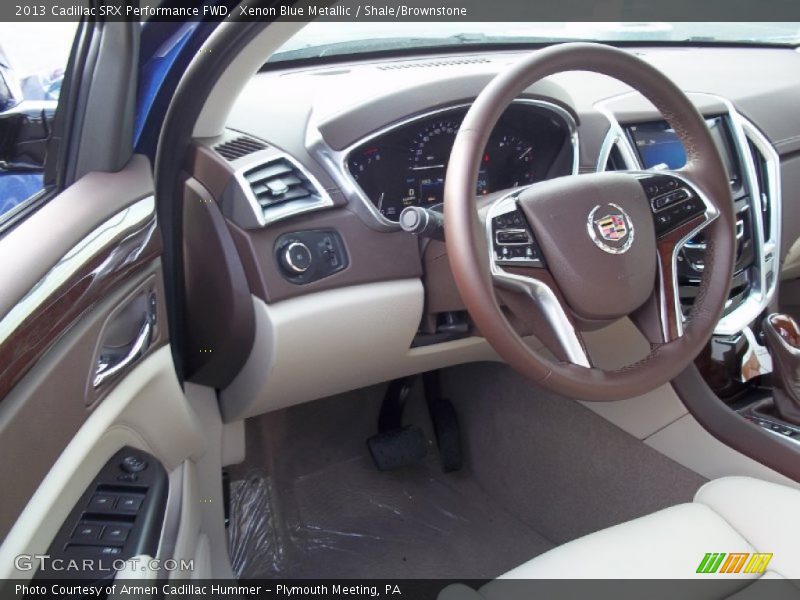 Xenon Blue Metallic / Shale/Brownstone 2013 Cadillac SRX Performance FWD
