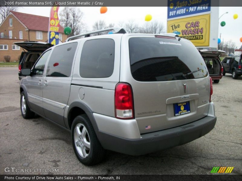 Liquid Silver Metallic / Gray 2006 Pontiac Montana SV6