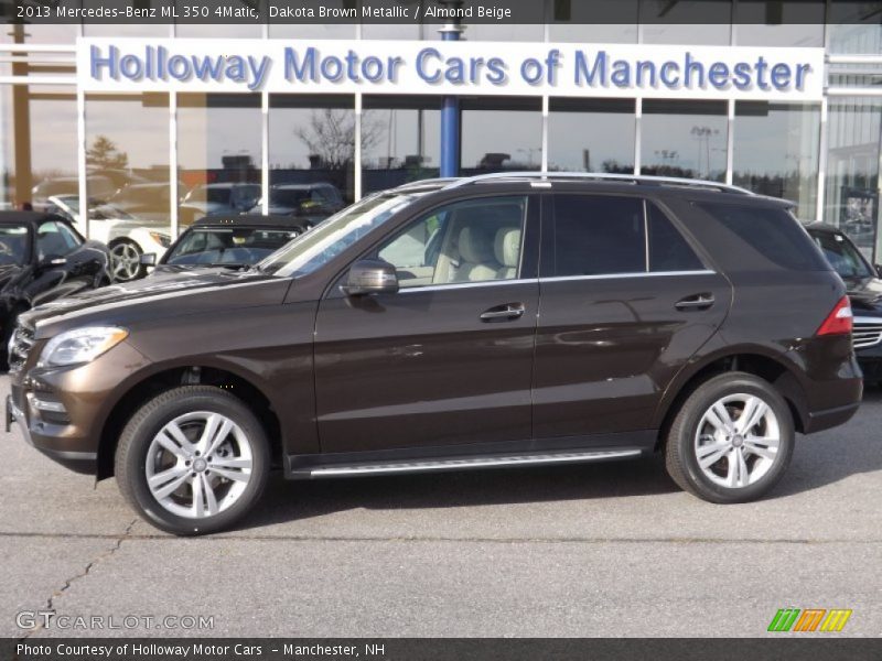 Dakota Brown Metallic / Almond Beige 2013 Mercedes-Benz ML 350 4Matic