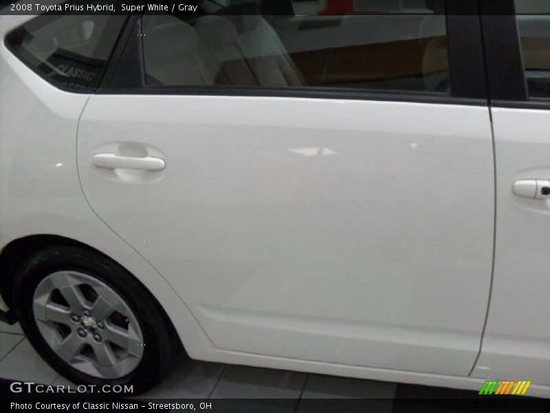 Super White / Gray 2008 Toyota Prius Hybrid